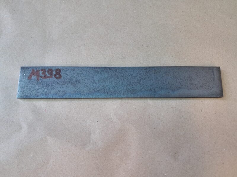 Заготовка для ножа сталь М398 1000х40х4.3-4.4 мм відпалена (сира)